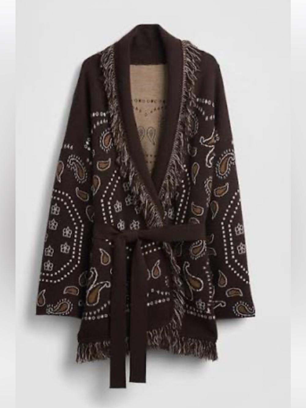 GAP Fringe Belted Cardigan - sold out everywhere